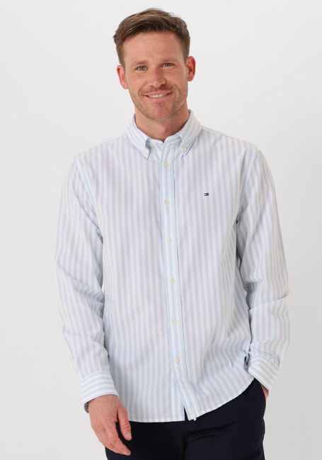 Hellblau TOMMY HILFIGER Casual-Oberhemd FLEX POPLIN BOLD STRIPE RF SHIRT - large