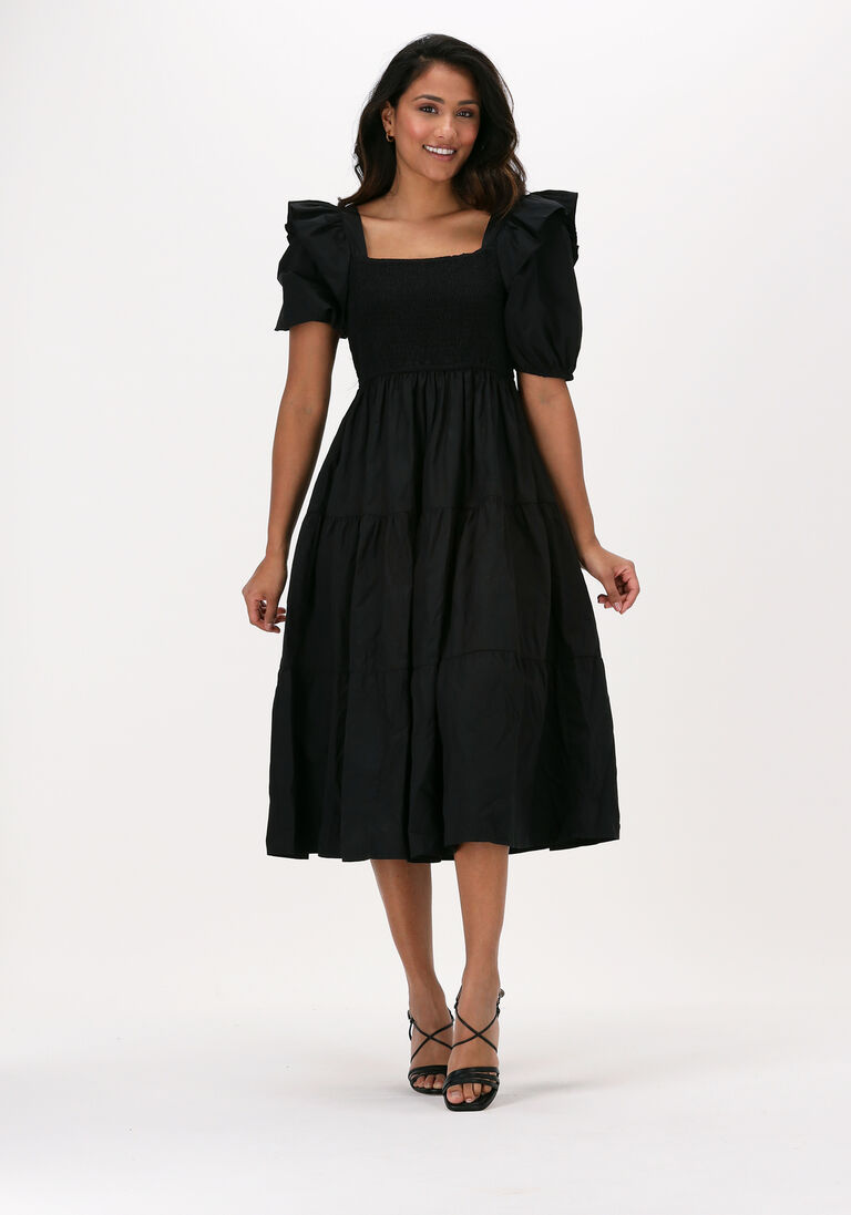 schwarze sofie schnoor midikleid liani