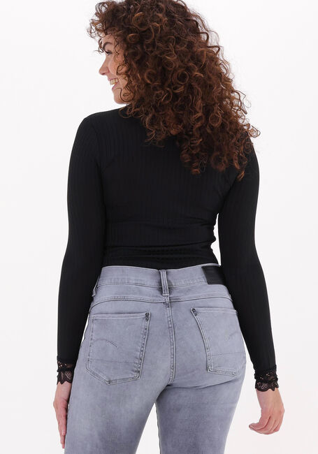 Schwarze Y.A.S. Top YASBLACE HIGHNECK TOP - large