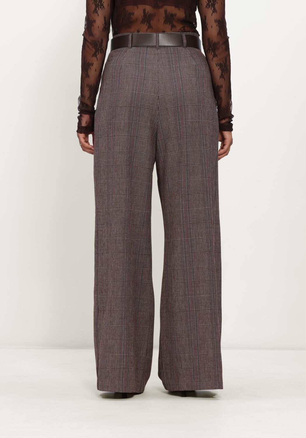 Braune CAROLINE BISS Weite Hose 4523 - large