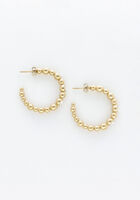 Goldfarbig NOTRE-V Ohrringe EARRING STONE CRYSTAL - medium