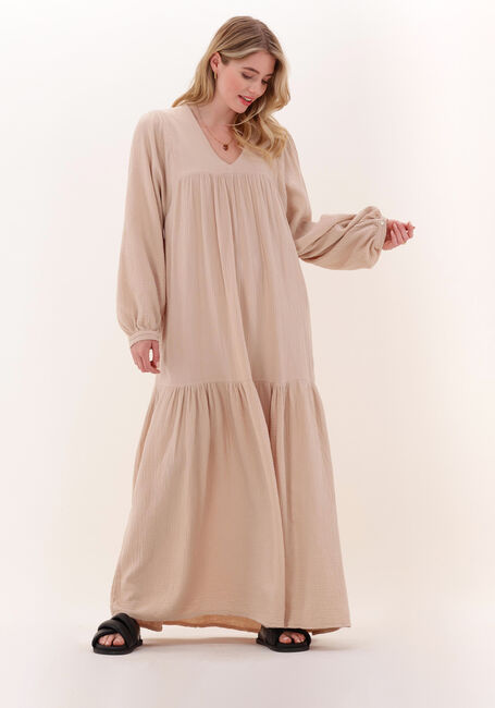 Beige BY-BAR Maxikleid ROSA DOPPIA DRESS - large