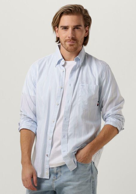 Blaue TOMMY HILFIGER Casual-Oberhemd OXFORD STRIPE RF SHIRT - large