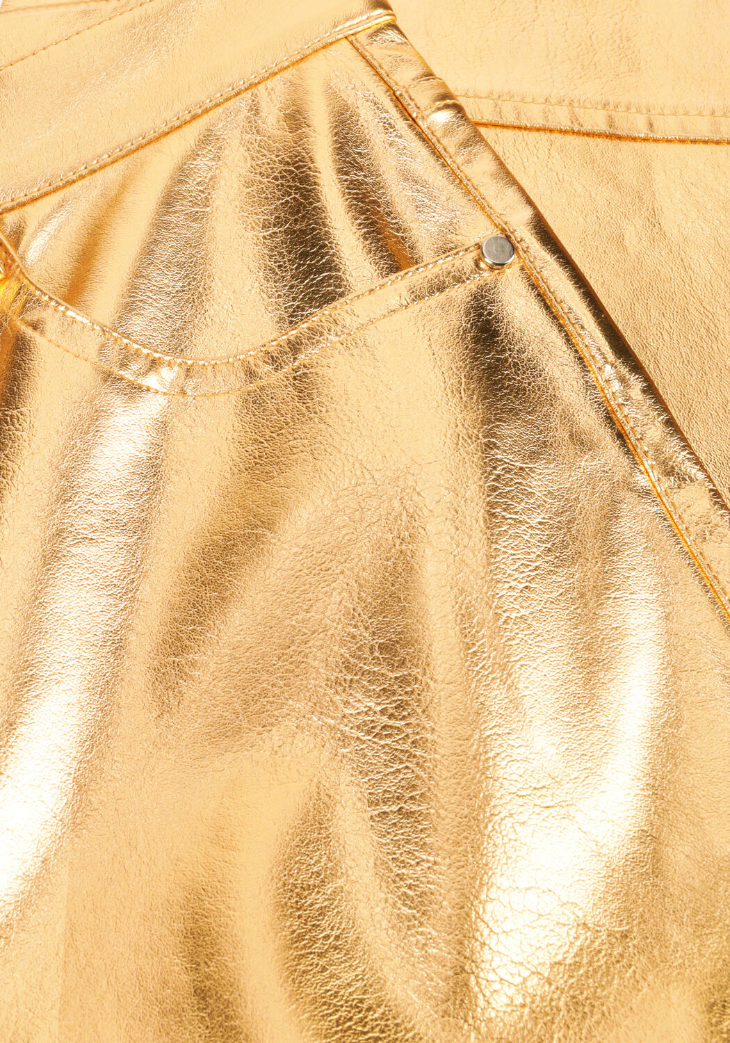 Goldfarbene EDITED Weite Hose OONA TROUSERS - large