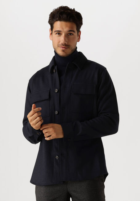 Blaue PROFUOMO Overshirt OVERSHIRT KNITTED - large