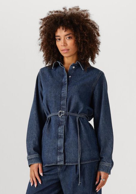 Dunkelblau SELECTED WOMEN Blusen SLFRELAXED SELMA-NOA LS DENIM SHIRT - large
