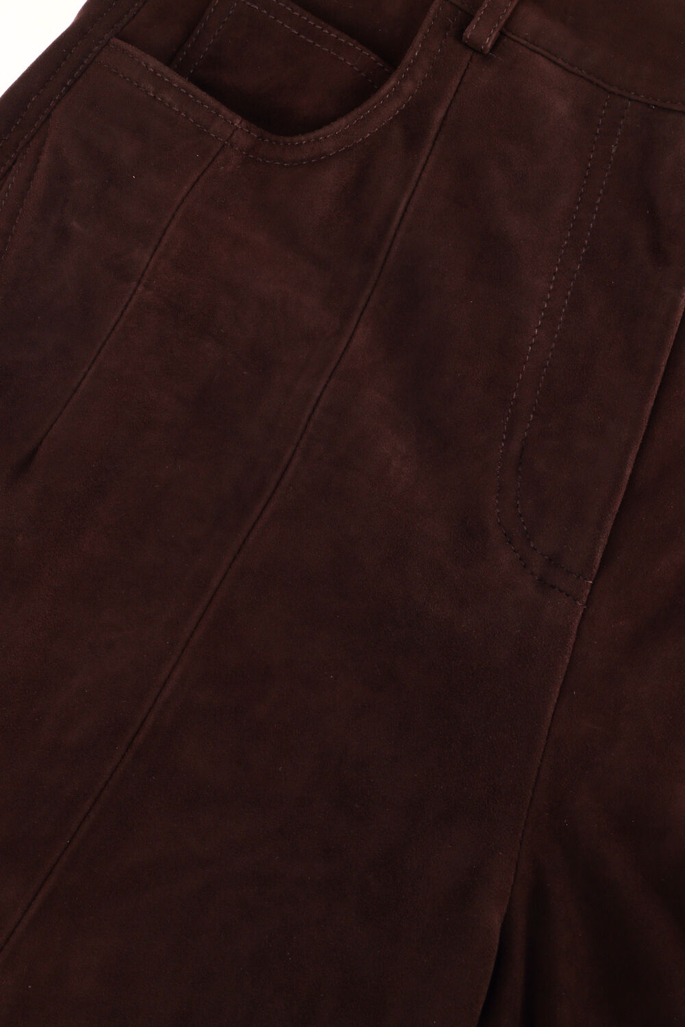 Braune IBANA Weite Hose PARLA SUEDE - large