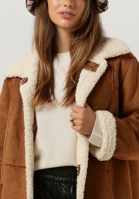 Nicht-gerade weiss STAND STUDIO Fake-Fur-Jack KENCA COAT - large