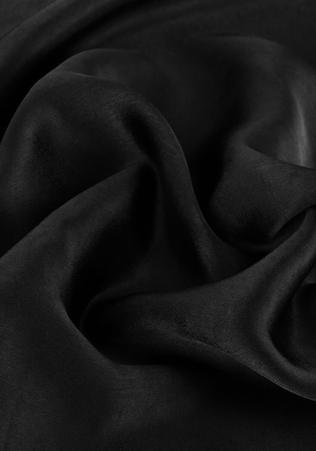 Schwarze NOTRE-V Maxirock SATIN LONG SKIRT - large