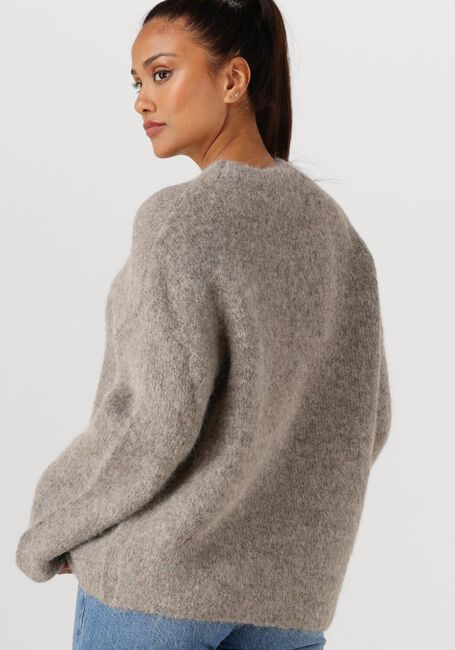 Graue SELECTED WOMEN Pullover SLFGABRIELLA LS KNIT NEW O-NECK - large