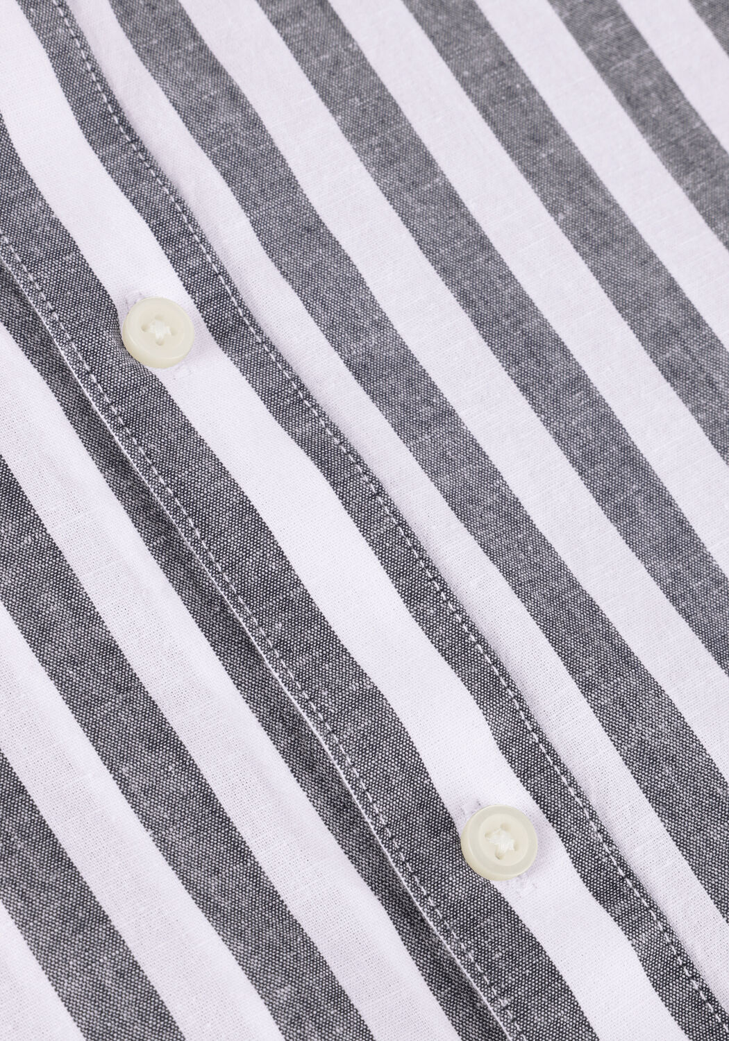 Blaue SELECTED MEN Casual-Oberhemd SLHREGNEW-LINEN SHIRT SS CLASSIC - large