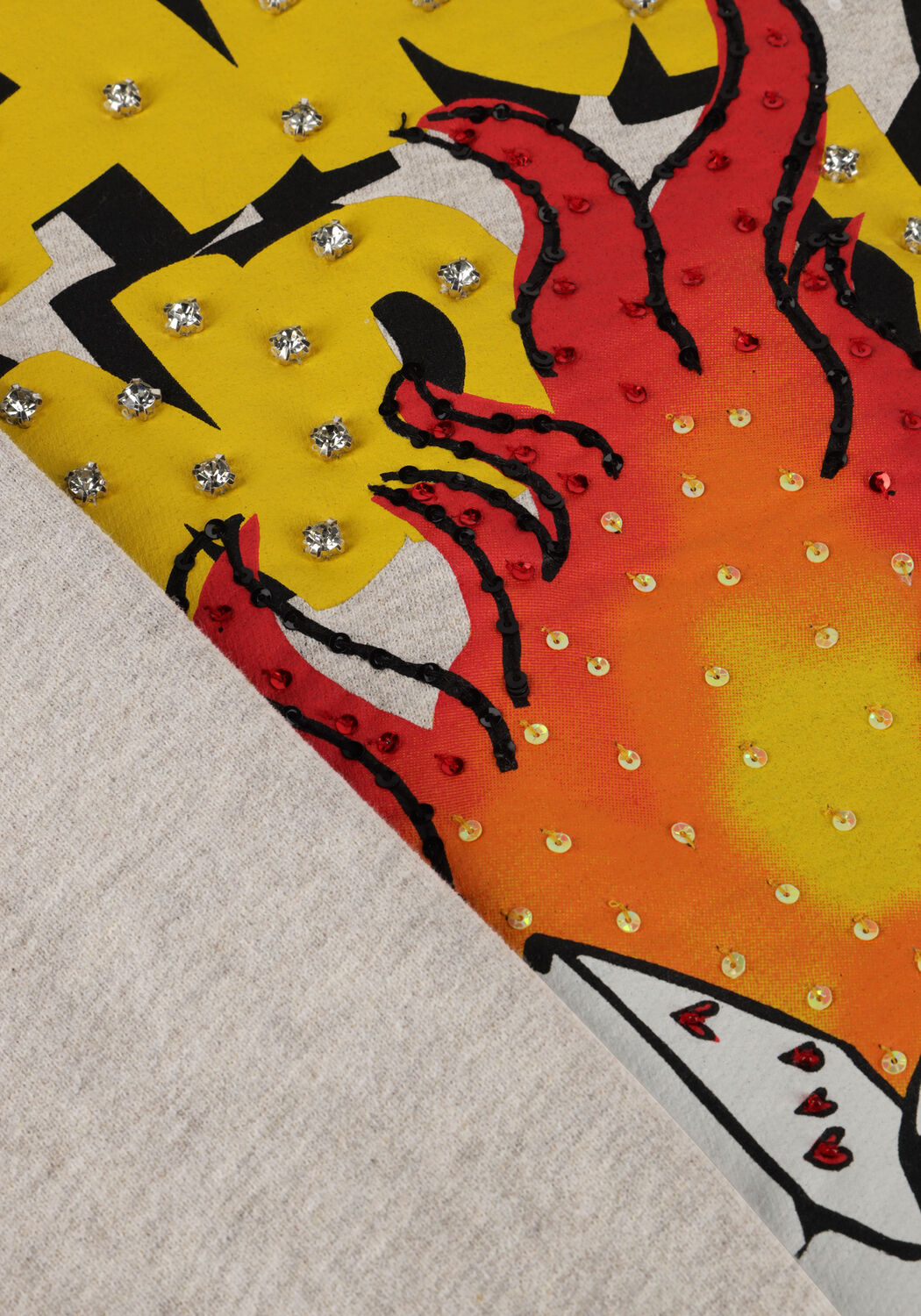 Graue HARPER & YVE Sweatshirt ROLLTHEDICE-SW - large