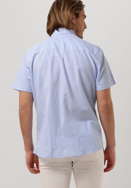 Blaue SELECTED HOMME Casual-Oberhemd SLHSLIMNEW-LINEN SHIRTS SS CLASSIC W - large