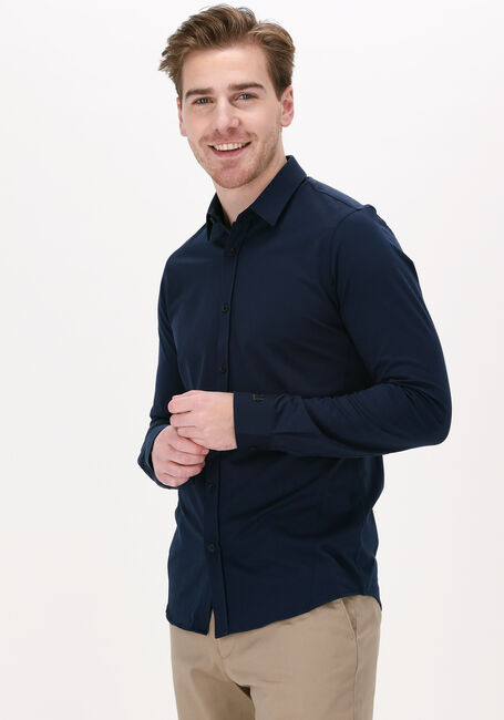 Dunkelblau CAST IRON Casual-Oberhemd LONG SLEEVE SHIRT TWILL JERSEY - large