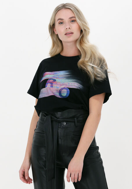 Schwarze IRO T-shirt TELE - large