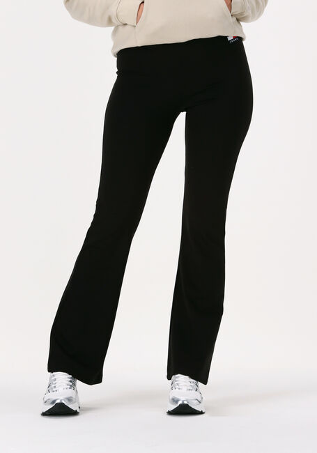 Schwarze TOMMY JEANS Schlaghose TJW BADGE FLARE LEGGING - large
