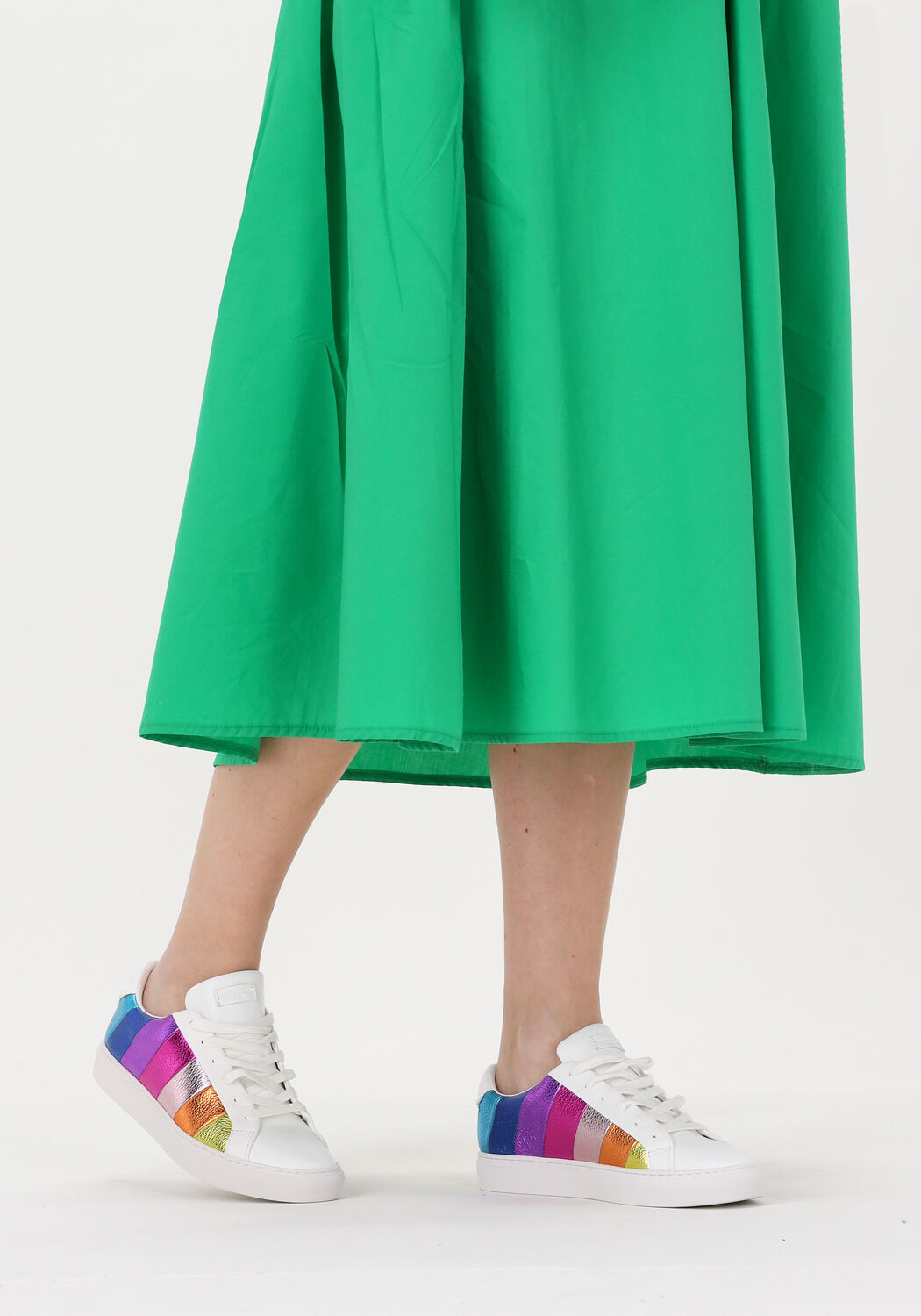 mehrfarbige bunte kurt geiger london sneaker low lane stripe