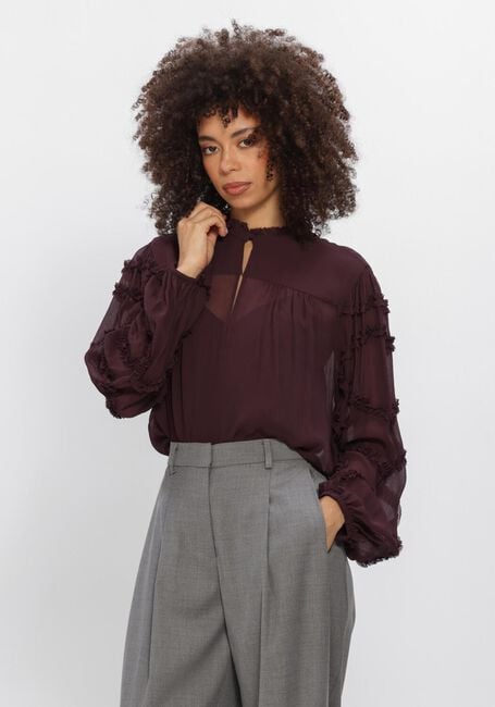 Bordeaux DANTE6 Blusen LARA RUFFLE DETAIL BLOUSE - large