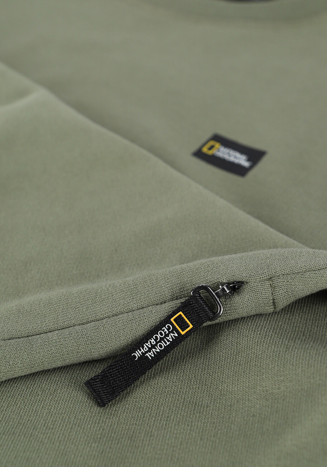 Olive NATIONAL GEOGRAPHIC Sweatshirt CREW NECK - large