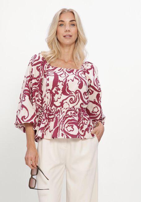 Rote Y.A.S. Blusen YASFLEUR 3/4 TOP S. - large