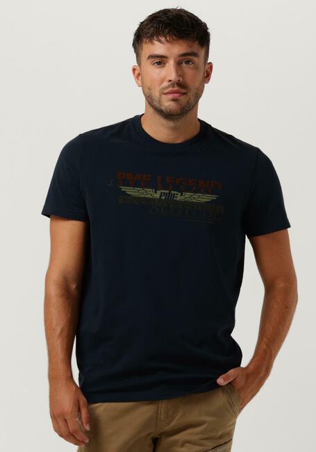 Blaue PME LEGEND T-shirt SHORT SLEEVE R-NECK SINGLE JERSEY - large