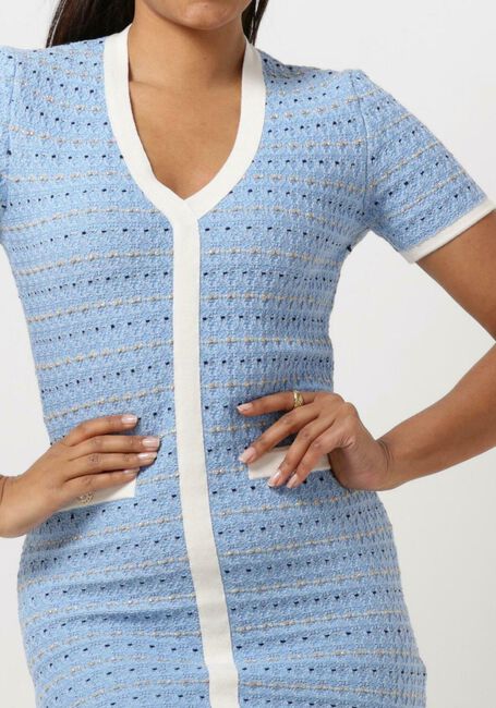 Hellblau LIU JO Minikleid ABITO MAGLIA M/C STRUCTUR - large