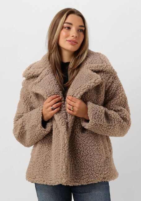Sand UGG Teddy-Jacke GERTRUDE SHORT TEDDY COAT - large