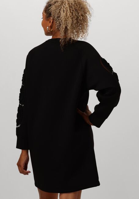 Schwarze OBJECT Minikleid OBJDORINA LO L/S SWEAT DRESS - large