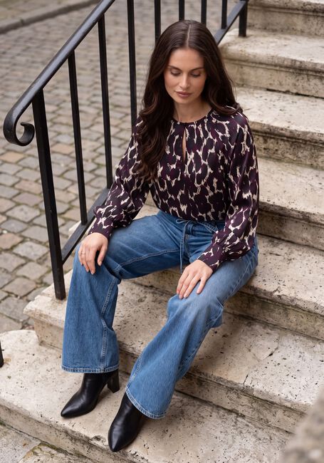 Mehrfarbige/Bunte STUDIO ANNELOES Blusen Charleze animal top - large