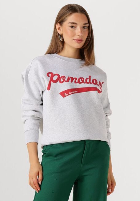 Hellgrau POM AMSTERDAM Sweatshirt SWEATER - POMODORI GREY - large