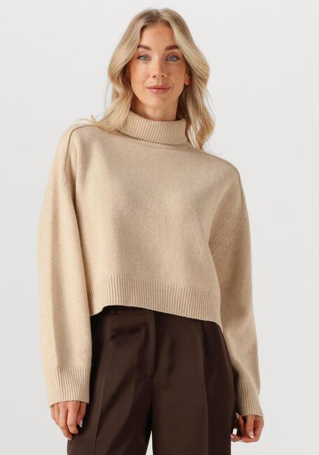 Beige VANESSA BRUNO Pullover BALLERINE PULL COL MONTANT - large