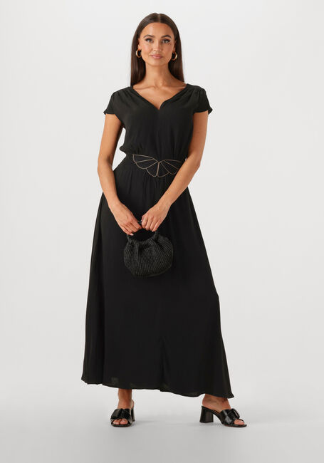 Schwarze LOUIZON Maxikleid FAYENCE - large