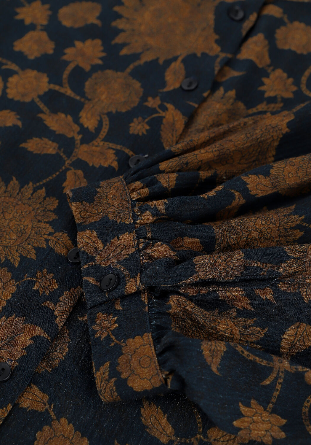 Schwarze BY-BAR Blusen RIKKI LS GOLDEN FLOWER BLOUSE - large