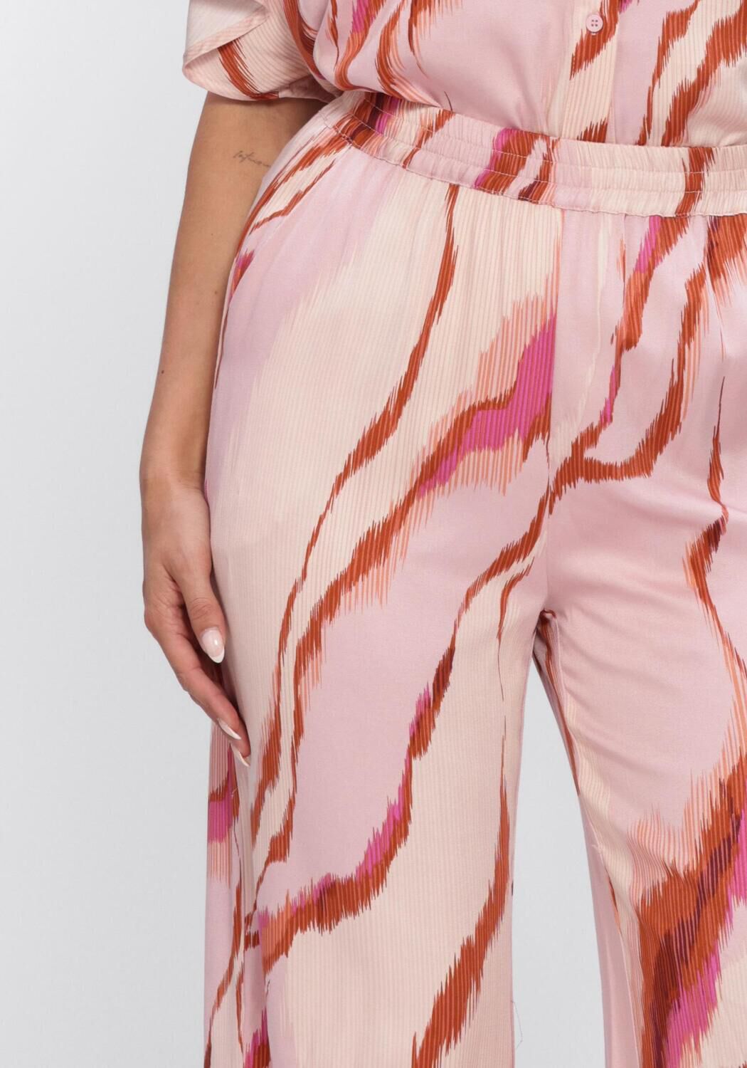 Mehrfarbige/Bunte MINUS Hosen MSLUANA MID WAIST PANT - large