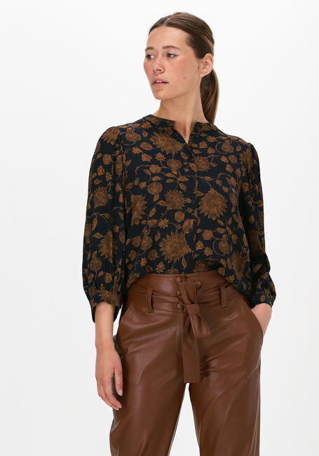 Schwarze BY-BAR Blusen RIKKI LS GOLDEN FLOWER BLOUSE - large