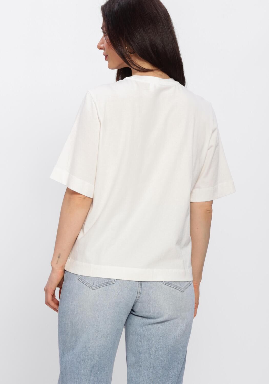 Wei&szlig;e Y.A.S. T-shirt YASVISELY SS TEE - large