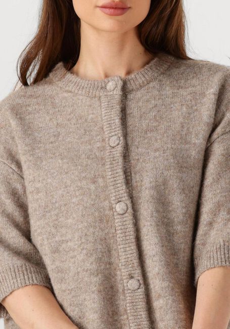 Beige EDITED Strickjacke OLINE WOOL KNIT T-SHIRT - large