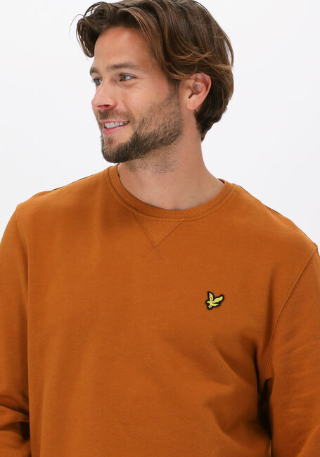 Orangene LYLE & SCOTT Pullover CREW NECK SWEATSHIRT - large