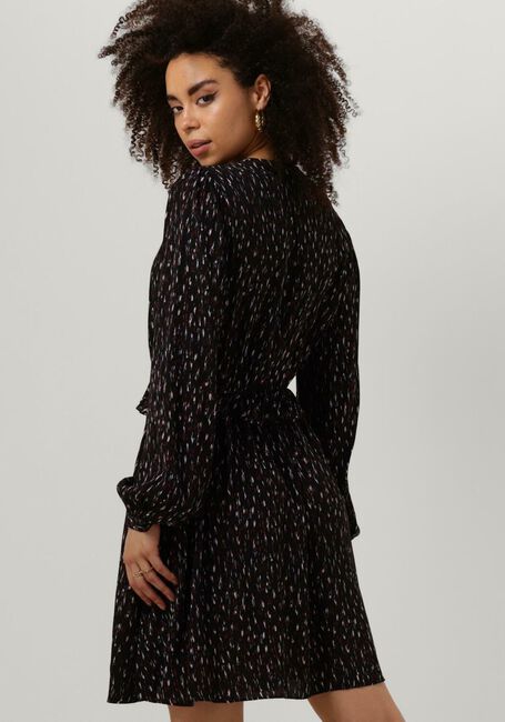 Schwarze SCOTCH & SODA Minikleid WRAPPED SHORT DRESS - large