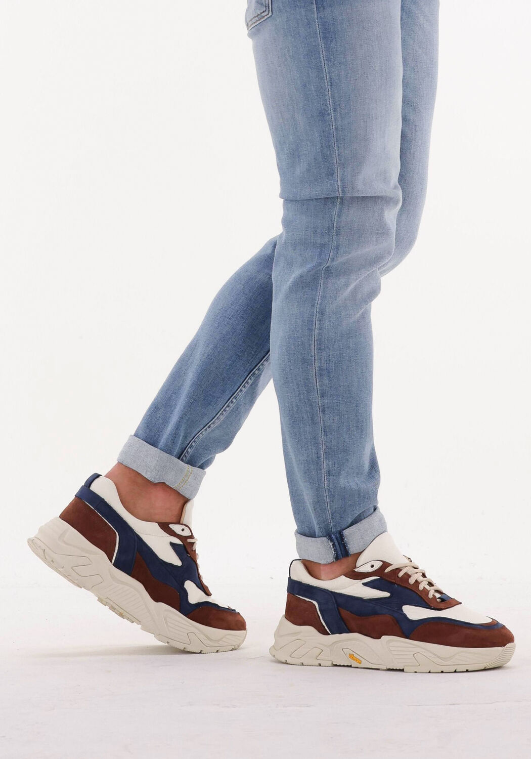 Braune SOHO GRIT Sneaker Low HOLLEN - large