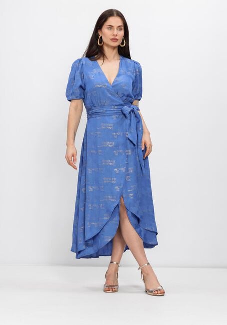 Blaue FREEBIRD Midikleid F-WV-JAC-FLOW-LUREX-26-1 - large