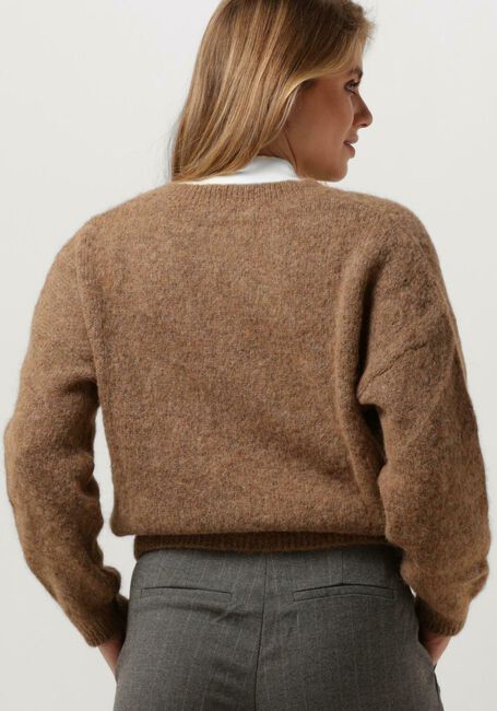 Camelfarbene BY-BAR Strickjacke RILEY ECO CARDIGAN - large