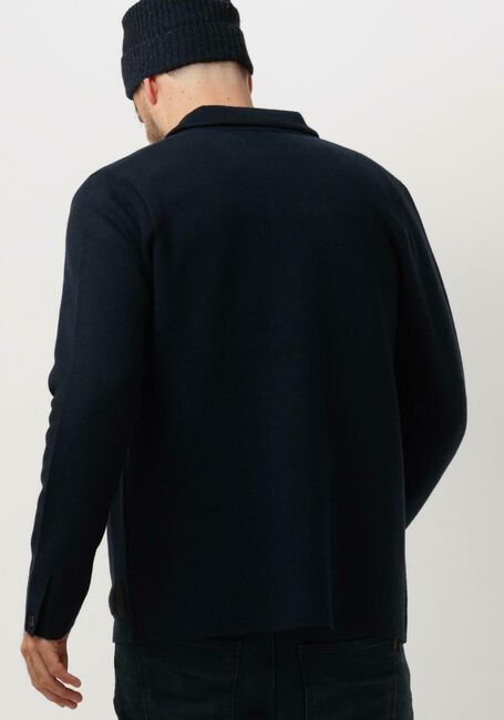 Blaue SCOTCH & SODA Jack WOOL-BLEND KNITTED WORKER JACKET - large