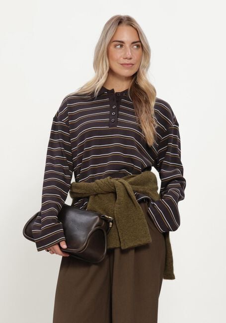 Mehrfarbige/Bunte GESTUZ Pullover & Cardigans GZPILOVA LS POLO TEE - large
