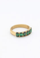Goldfarbig NOTRE-V Ring OMSS23-022 GREEN - medium