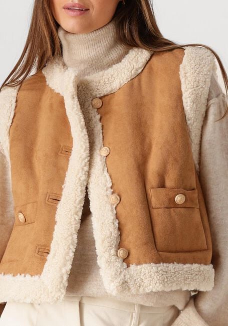 Camelfarbene SUNCOO Gilet DIDO - large