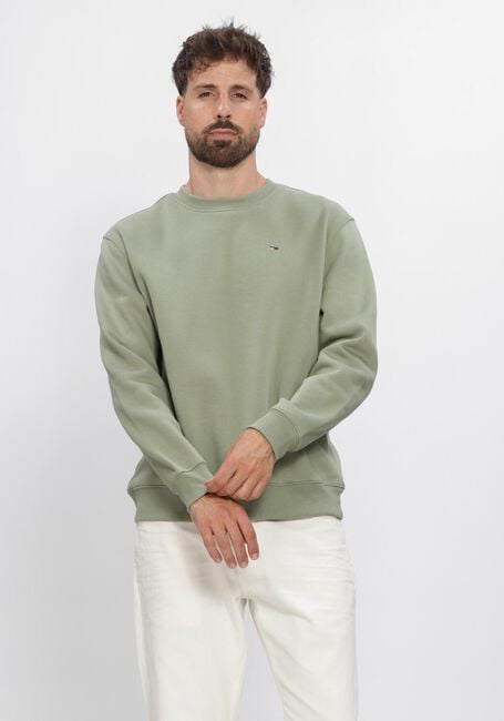 Gr&uuml;ne TOMMY JEANS Sweatshirt TJM REG S FLAG CREW EXT - large