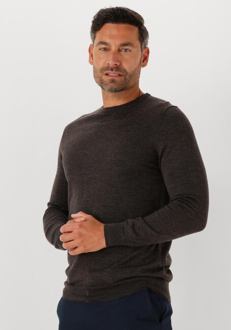 Braune PROFUOMO Pullover PULLOVER CREW NECK MERINO - large