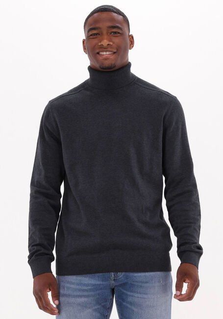 Graue SELECTED HOMME Rollkragenpullover SLHBERG ROLL NECK NOOS - large