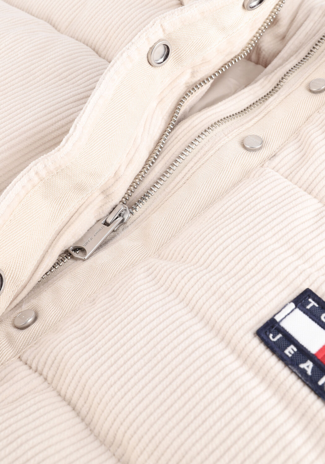 Beige TOMMY JEANS Wattierte Jack TJW CORD PUFFA JACKET - large